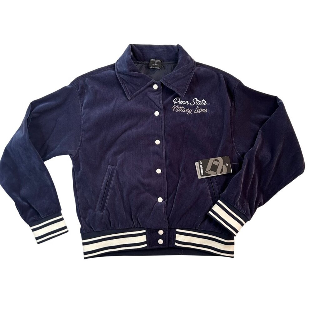 NEW Penn State Colosseum Corduroy Jacket Blue Nittany Lion women M